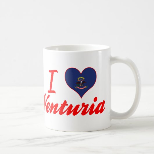 私はVenturia、ノースダコタを愛します コーヒーマグカップ (右)