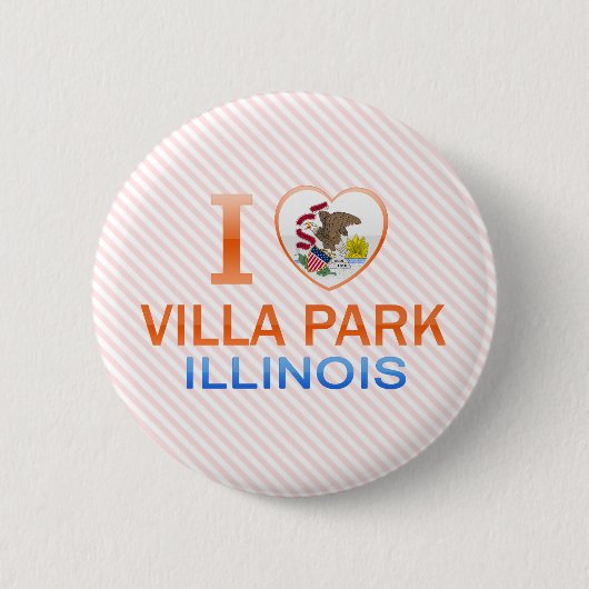 私はVilla Park、ILを愛します 缶バッジ (正面)