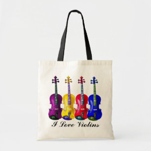 私はVIOLINS-BAGを愛します トートバッグ