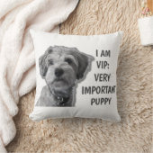 私はVIP：非常に重要な子犬、かわいい犬 クッション (ブランケット)
