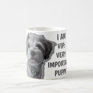 私はVIP:非常に重要な子犬、かわいい犬 コーヒーマグカップ