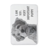 私はVIP：非常に重要な子犬、かわいい犬 バスマット (正面縦)