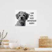 私はVIP：非常に重要な子犬、かわいい犬 ポスター (キッチン)
