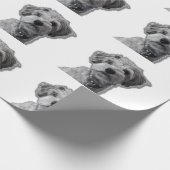 私はVIP：非常に重要な子犬、かわいい犬 ラッピングペーパー (角)