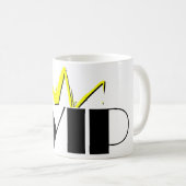 私はVIP v1.1のマグです コーヒーマグカップ (正面右)