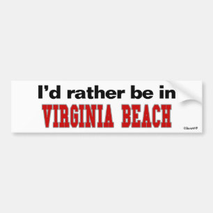 私はVirginia Beachにむしろいます バンパーステッカー