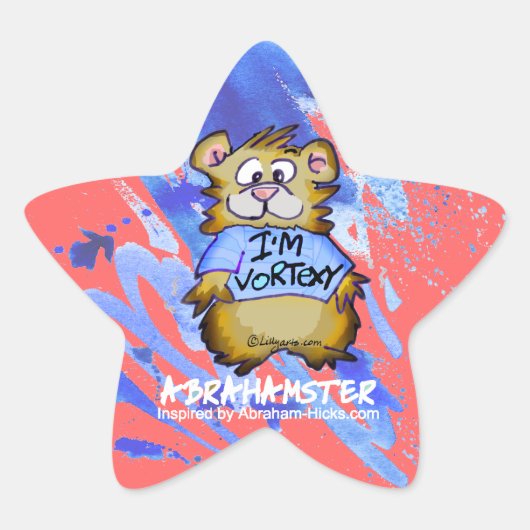 私はVortexy Abrahamster Star 星シール (正面)