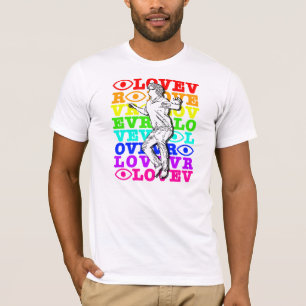 私はVRの虹のTシャツを愛します Tシャツ