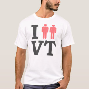 私はVTのゲイ同志の結婚の平等のプライドヴァーモントTを愛します Tシャツ