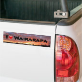 私はWairarapaを愛します バンパーステッカー (トラック上)