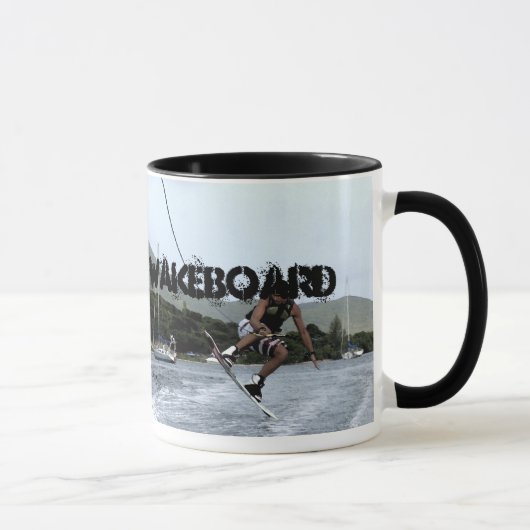 私はWAKEBOARDに目覚めます マグカップ (右)