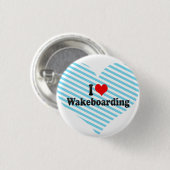 私はWakeboardingを愛します 缶バッジ (正面&裏面)