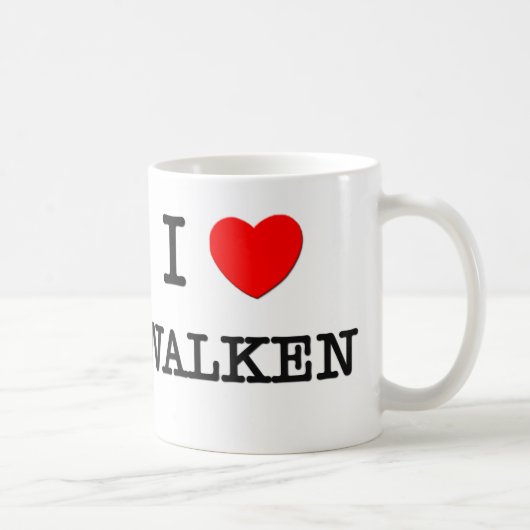 私はWalkenを愛します コーヒーマグカップ (右)