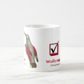 私はWallcreeperの鳥類捕獲人のチェック・ボックスを見ました コーヒーマグカップ (中央)