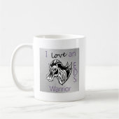 私はwarrior.pngを愛します コーヒーマグカップ (左)