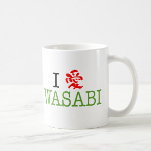 私はWasabiを愛します コーヒーマグカップ