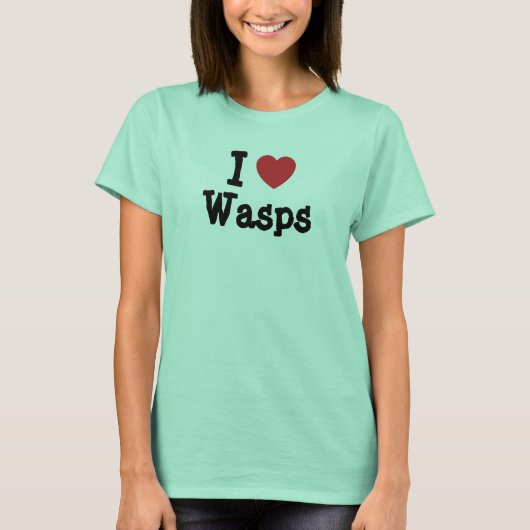 私はWASPのハートカスタムパーソナライズされた Tシャツ (正面)