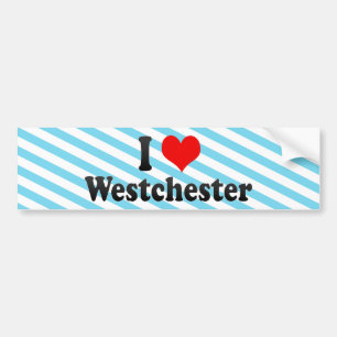 私はWestchester、米国を愛します バンパーステッカー