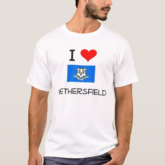 私はWethersfieldコネチカットを愛します Tシャツ (正面)