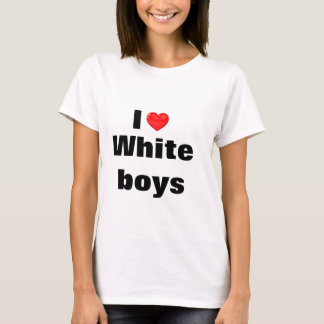 私はWhiteboysを愛します Tシャツ