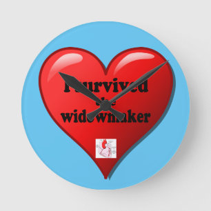 私はWidowmakerを生き延びました ラウンド壁時計
