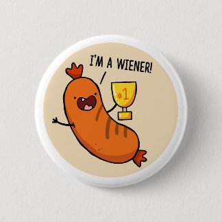 私はWienerホットドッグパンボタンピン 缶バッジ