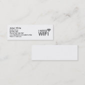 私はwifiのインターネットを必要とします スキニー名刺 (正面/裏面)