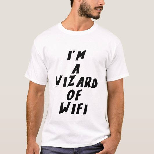 私はWiFiの魔法使い Tシャツ (正面)