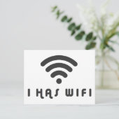 私はWIFIインターネットを持っている ポストカード (スタンド正面)