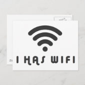 私はWIFIインターネットを持っている ポストカード (正面/裏面)