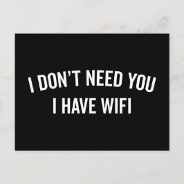 私はWiFi引用文を持おもしろいつ ポストカード