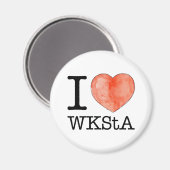 私はWKStA磁石が大好き マグネット (正面/裏面)