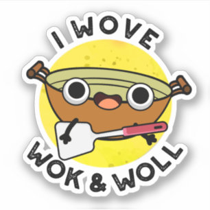 私はWokとWoll Wok Punをおもしろい愛中国のしている シール