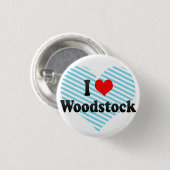 私はWoodstock、カナダを愛します 缶バッジ (正面&裏面)