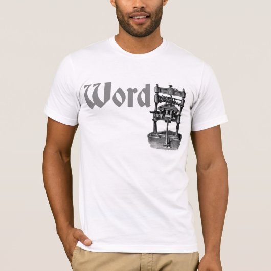 私はWordPressを愛します Tシャツ (正面)