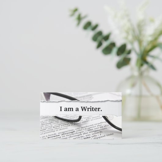 私はWriterの名刺 名刺 (スタンド正面)
