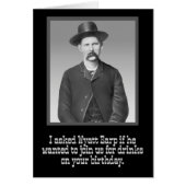 "私はWyatt Earp"におもしろいな野生西の誕生日尋ねました (正面)