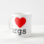 私はxargsが好き コーヒーマグカップ (正面左)