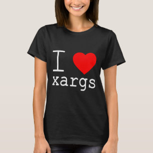 私はxargsが好き tシャツ