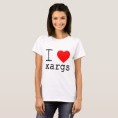 私はxargsが好き tシャツ (正面フル)