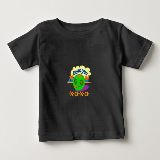 私はXOXOアフリカが大好き ベビーTシャツ (正面)