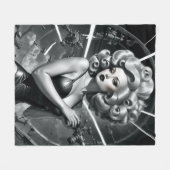 私はXzendor7による機械的なエンジニアリングに手を出す フリースブランケット (正面(横))