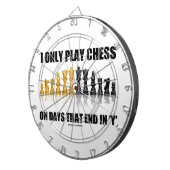 私はYのチェスのこまセットで終わる幾日のチェスだけを遊びます ダーツボード (正面右)