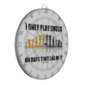私はYのチェスのこまセットで終わる幾日のチェスだけを遊びます ダーツボード (正面左)