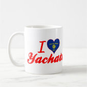 私はYachats、オレゴンを愛します コーヒーマグカップ (左)