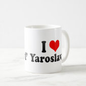 私はYaroslavl',ロシアを愛します コーヒーマグカップ (正面右)