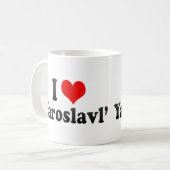 私はYaroslavl',ロシアを愛します コーヒーマグカップ (正面左)