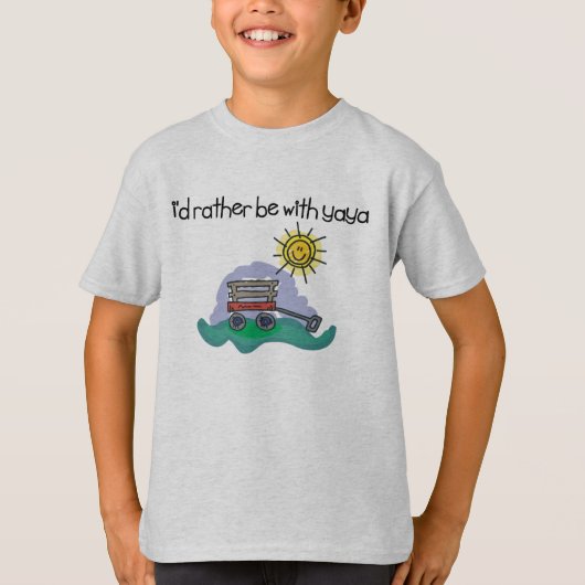 私はYaYaとむしろあります Tシャツ (正面)