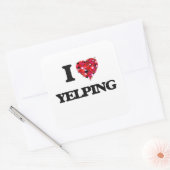 私はYelpingが大好き スクエアシール (封筒)