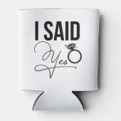 "私はYesを言った" -ブライダルシャワー 缶クーラー (正面)